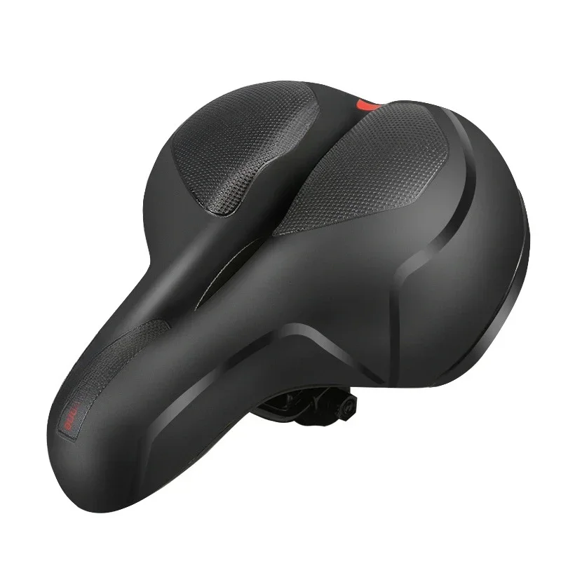 Bicycle seat thickened silicone super soft shock absorber saddle dynamic folding comfortable mountain bike seat cushion