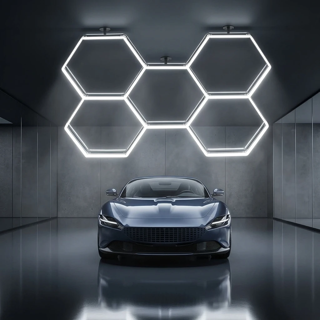 Led Light Showroom Rgb Hexagon Lights for Garage Workshop Honeycomb Led Light