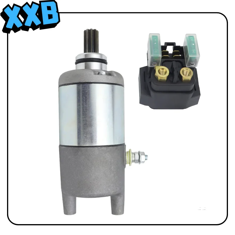 Starter Motor and Relay set for Yamaha Bear Tracker 250 2WD YFM250 1999-2004 4XE-81890-00-00 18754 18754N 410-54016 SMU0063