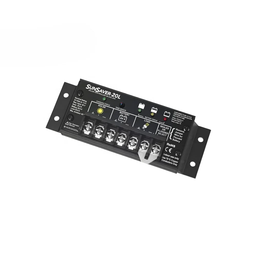 SS-20L-24V SunSaver PWM Solar Charge Controller