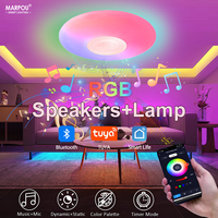 MARPOU TUYA Smart RGB Ceiling Light Music Speaker LED 30W 36W 220V APP Room Decoration Home Application Bluetooth Remote Control