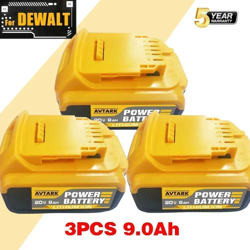 

NEW Battery Compatible For Dewalt power Tools 18V 6Ah rechargeable electric tool Lithium batteries 20V 18Volt 18v 6Ah 9Ah 12Ah