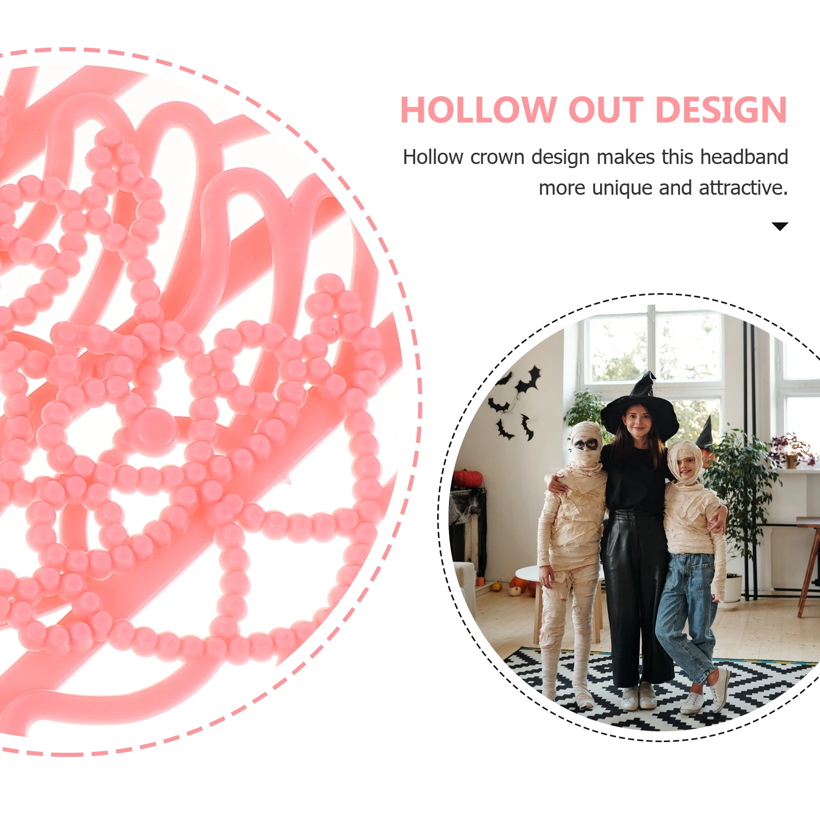 

10 Pcs Children's Plastic Headband Hair Clasp Headbands for Girls Hairpin Hoops Headwear Bday Crown Accessories Baby Toddler