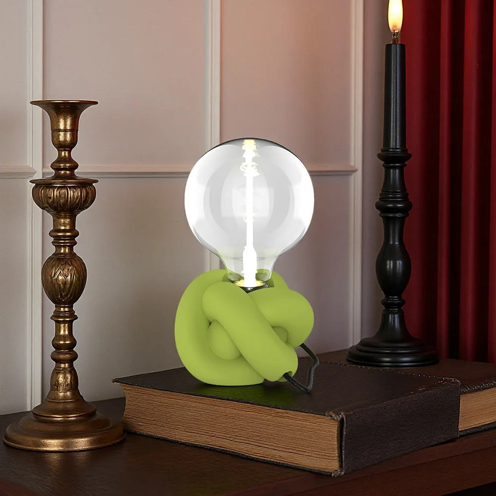 Creative Cement Lamp Base Silicone Mold, DIY Industrial Lighting Holder Mold, Handmade Plaster for Home Decor Lighting view 3