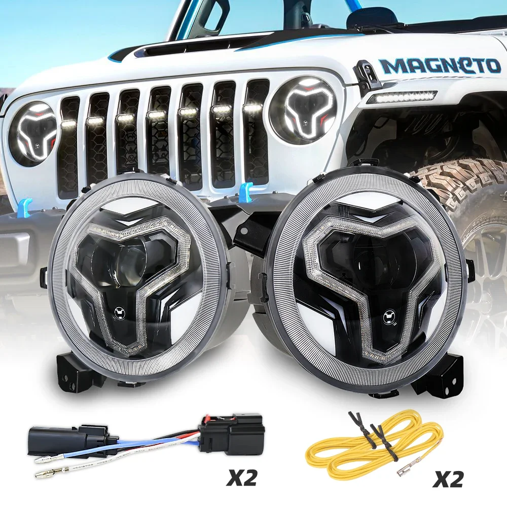 

Vehicle Parts 9 Inch Led Headlamp With Integrated DRL Turn Signal Headlight for Wrangler JL Jeep Gladiator JT