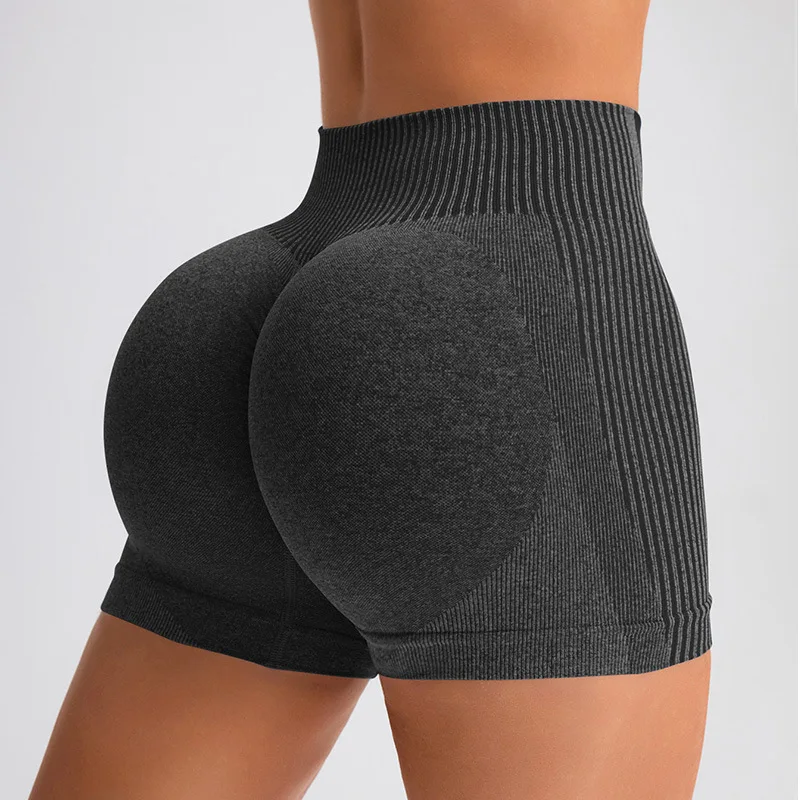 Women Gym Scrunch Shorts Butt Lifting Workout Biker High Waist Yoga Pants Leggins Sports Fitness Three-Pantsy Tights