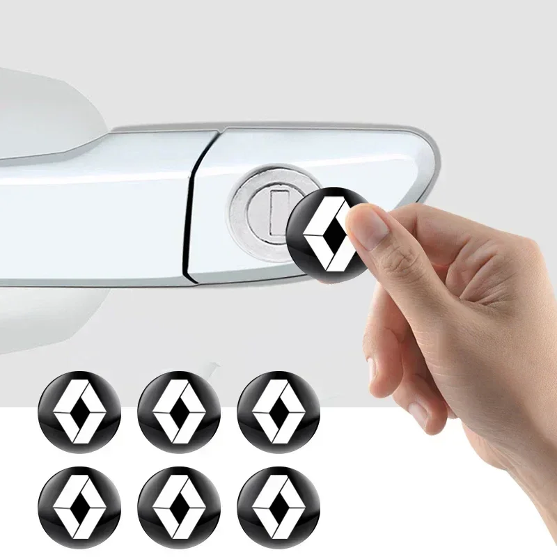 

2/5/10Pcs Car styling Lock Keyhole Stickers Decoration Protection For Renault koleos duster megane 2 logan clio Auto Accessories