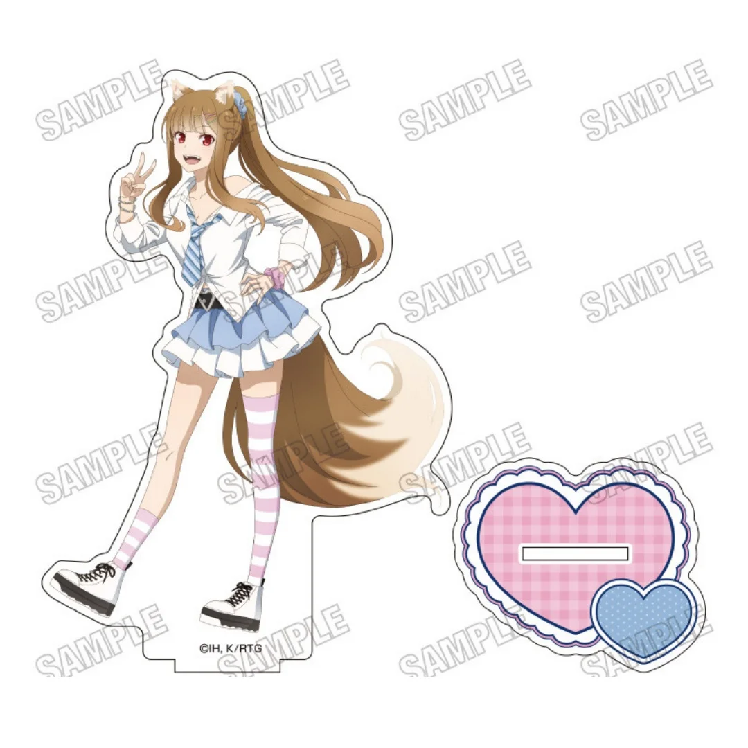 SaW Spice and Wolf Holo Kraft Lawrence Myuri Acrylic Stand Keychain Room Decor Fans Gift Kit Set Pack Gift Cute Anime Fans Desk