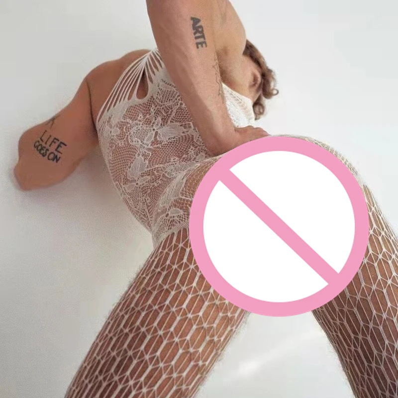 رجل ارتداءها مثير ملابس للنادي الملابس الداخلية الساخن مثير ازياء الجنس مفتوحة المنشعب شبكة صيد السمك طقم داخلي للجسم مثلي الجنس بوديستوكينج شهم