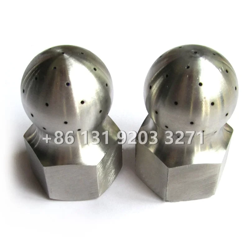 

304 Stainless steel 1/2 " 3/4" Female Thread Fix Tank Cleaning Nozzle 240 Degree TankJet VSM Spray Ball CIP Washing Spray Nozzle