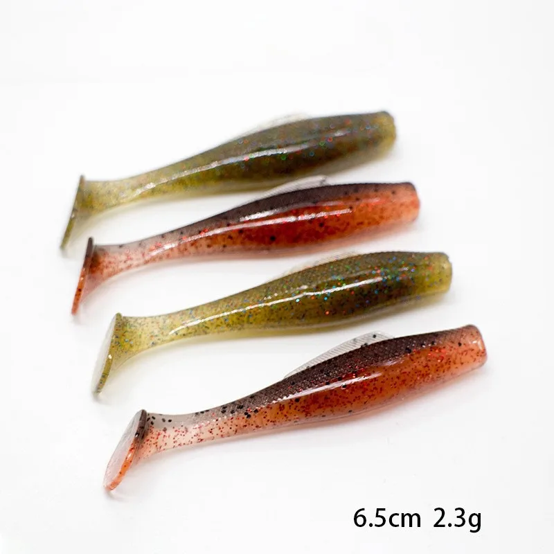 

Lu Ya Floating Soft Fish T-tail Soft Insect ZMAN6.5cm/2.3g Fake Bait Soft Bait TPR Black Pit Perch Mandarin Fish