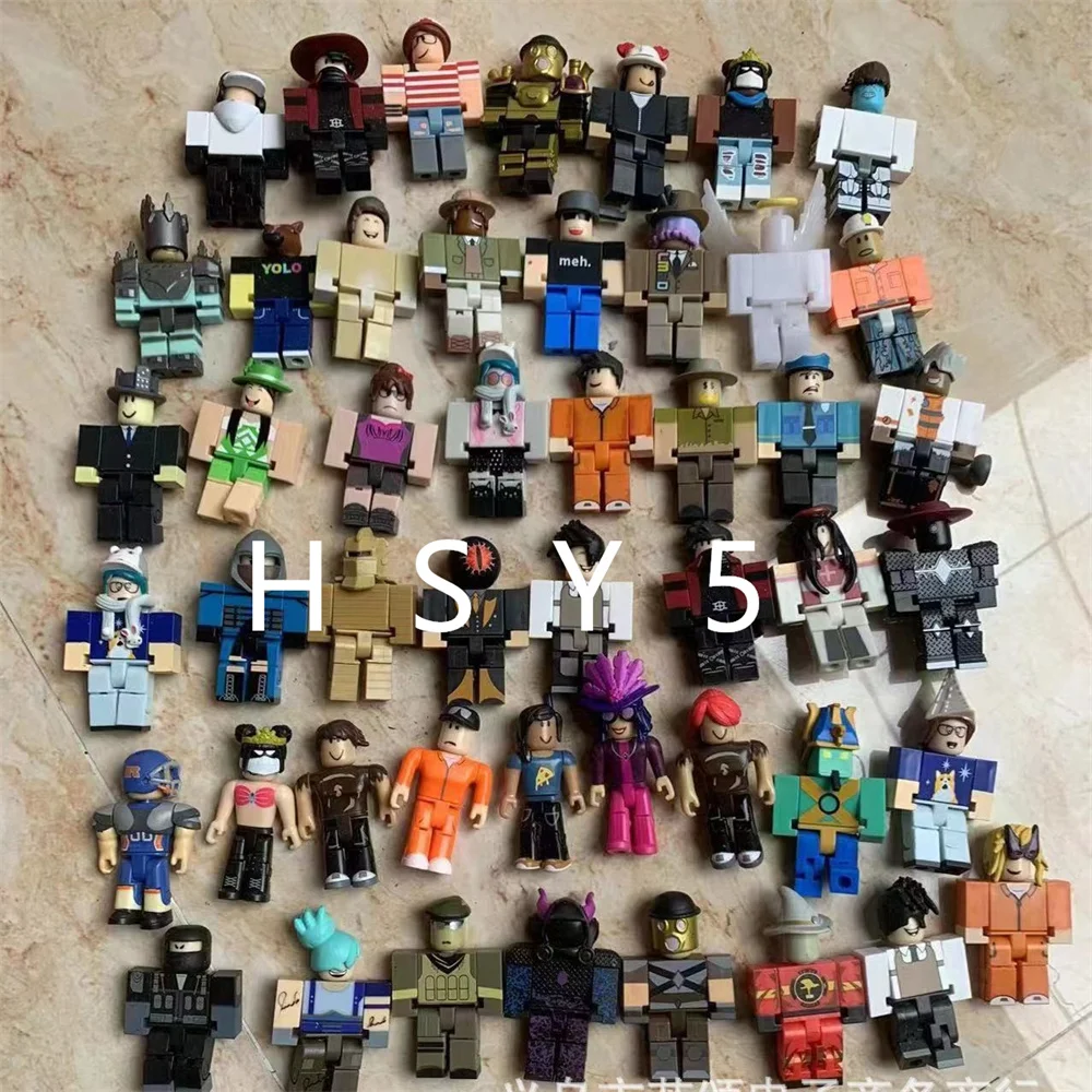 Original multi style 6.5cm~8.5cm modular robot for children\'s play house toy figurines