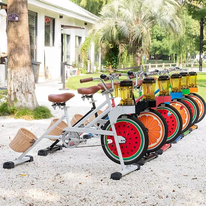 

ATV&UTVEXI Commercial Aluminum Alloy Kids Bike Stationary Human-powered Pedal Generator Smoothie Fruit Blender 20" Wheel 90kg Lo
