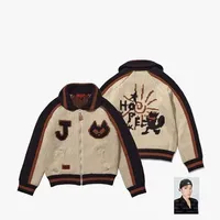 New Jhope Hope on the Stage Supporter Sweater Beige Color Hoodie Training Sweatshirt for Fans Sports And Fitness Apparel