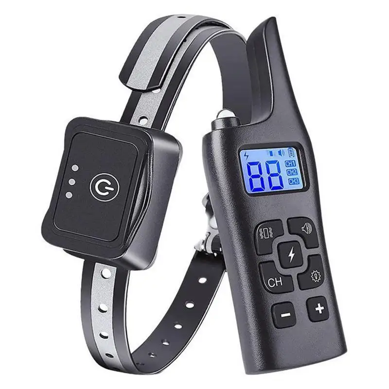 Smart electronic training collar Three training modes Safe training without harming the dog 1000m remote control range