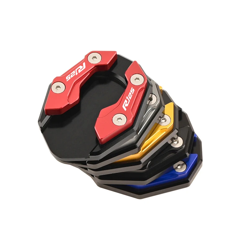 For YAMAHA YZF R125 R125M YZFR125 2017-2022 Motorcycle Valve CNC Kickstand Foot Side Stand Extension Pad Cover Protector
