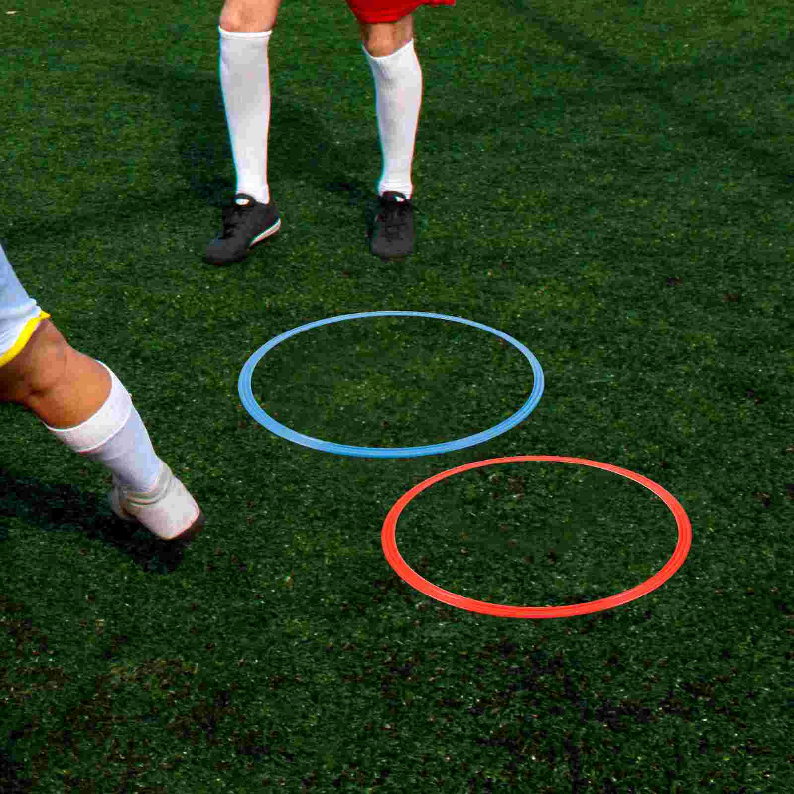 サッカートレーニング用の敏捷性リング、腹筋機器、サッカーアクセサリー、6個