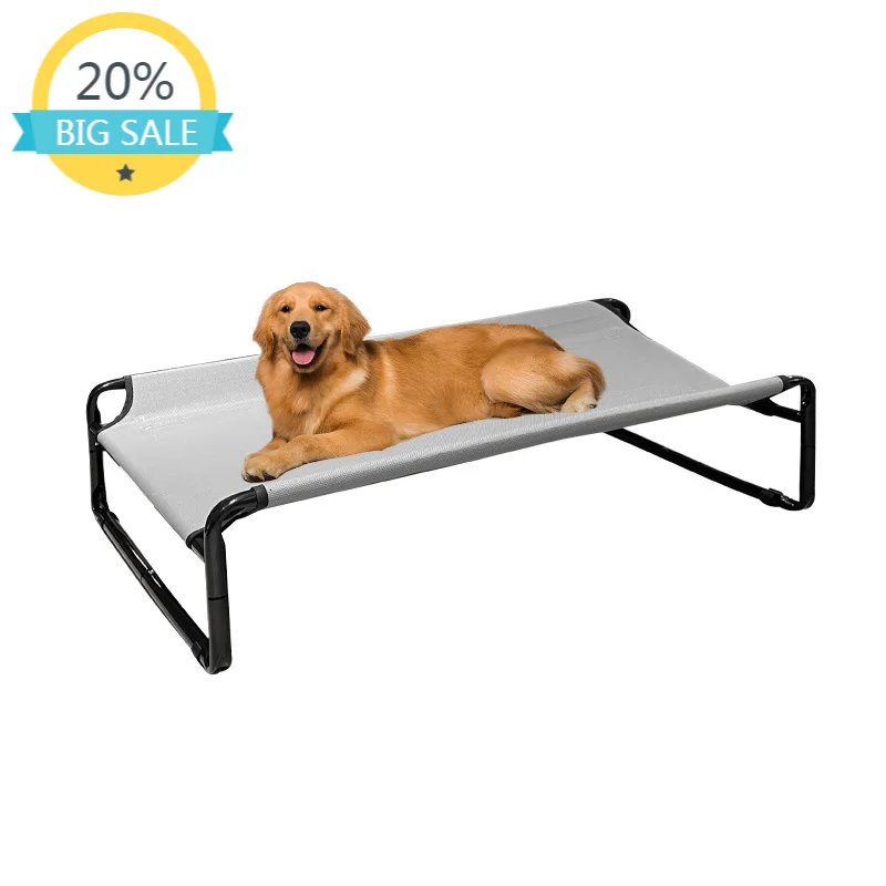 Rectangular Dog Bed Cot Waterproof Breathable Mesh For Outdoor Camping Cooling