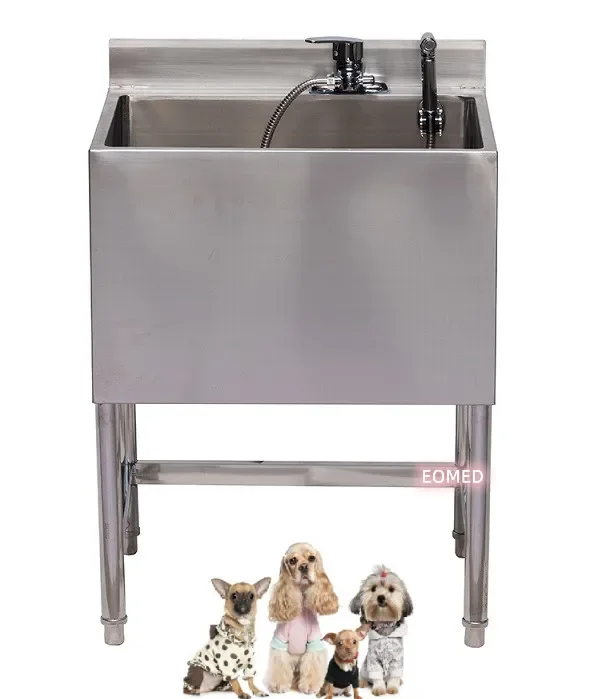 XYC-01/02/03/05 Stainless Steel Pet Bathing Equipment Veterinary Bath Tub Grooming Washing Sink Water Tank For Animal