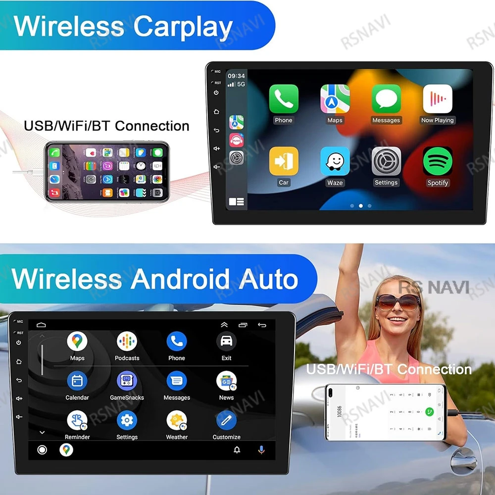 راديو السيارة أندرويد 14 لفورد رينجر T6 2011 -2014 9/10 بوصة BT الملاحة RDS أنظمة رئيس وحدة كوالكوم واي فاي + 4G LTE اللاسلكية