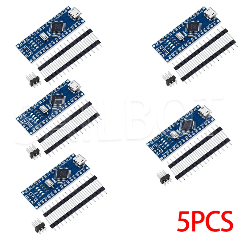 10-1PCS Nano 3.0 Mit dem Bootloader-kompatiblen Controller CH340 USB-Treiber Mini / Typ-C / Micro 16Mhz ATMEGA328P für Arduino