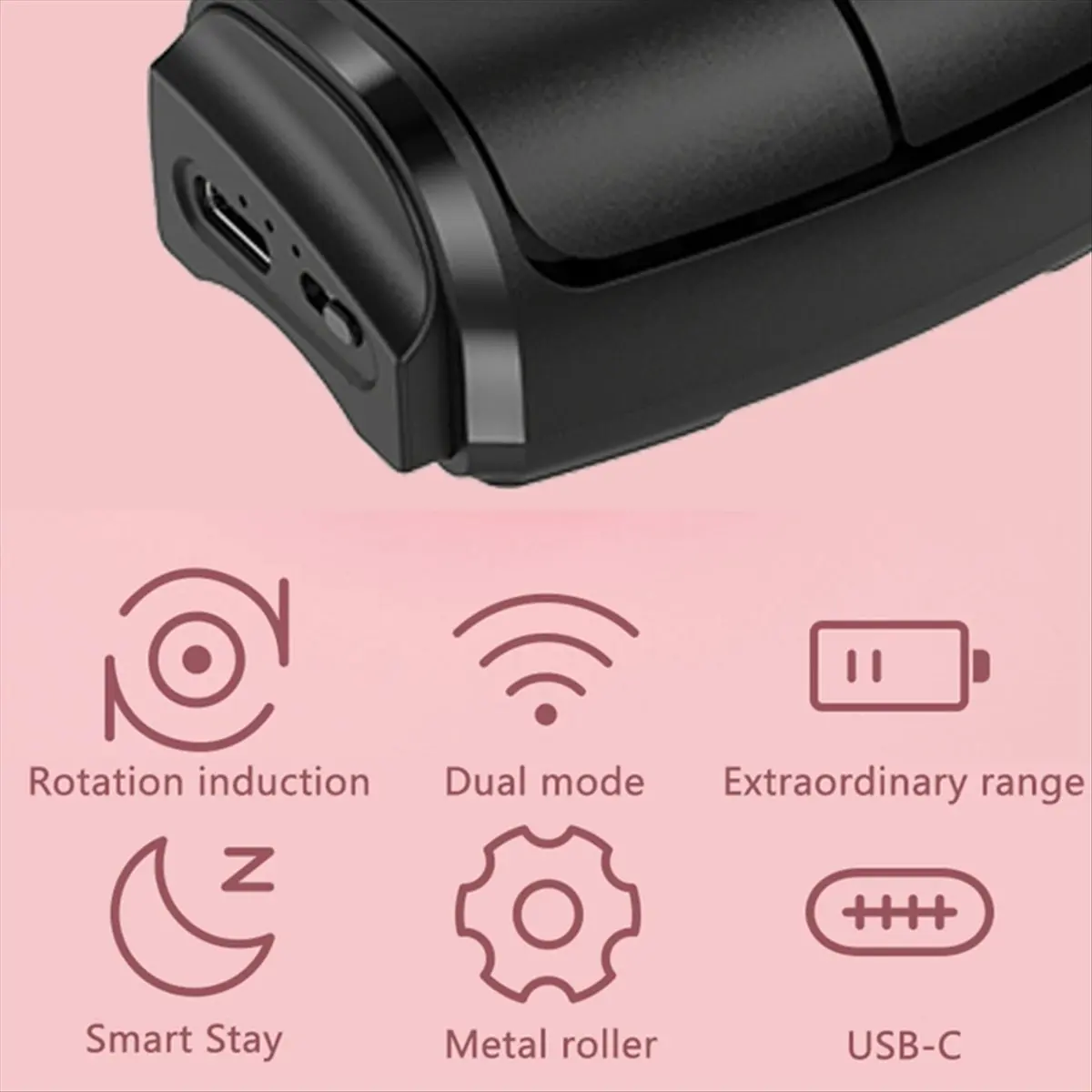 goodidea Bluetooth 2.4G Wireless Finger Mouse 1000DPI Ring Mouse Horizontal and Vertical Use Perfect for PC Laptop Computer