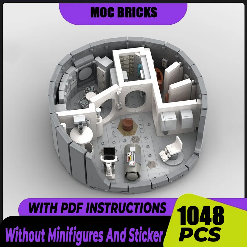 

Moc Building Blocks Skylab Орбитальная мастерская-Экипаж Модель Технология Кирпичи DIY Сборка Вид на улицу Игрушки Подарки