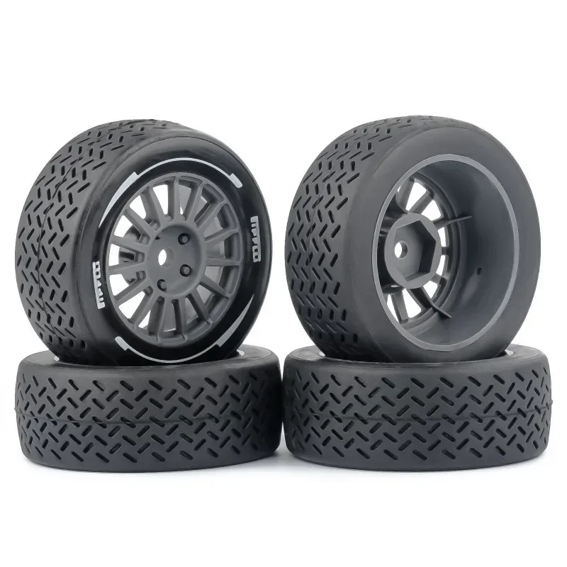 4pcs Tires 58mm * 39mm for 1/14 MJX Racing Flat Running Wear-resistant Tire Skin Modification Accessories Universal Tire