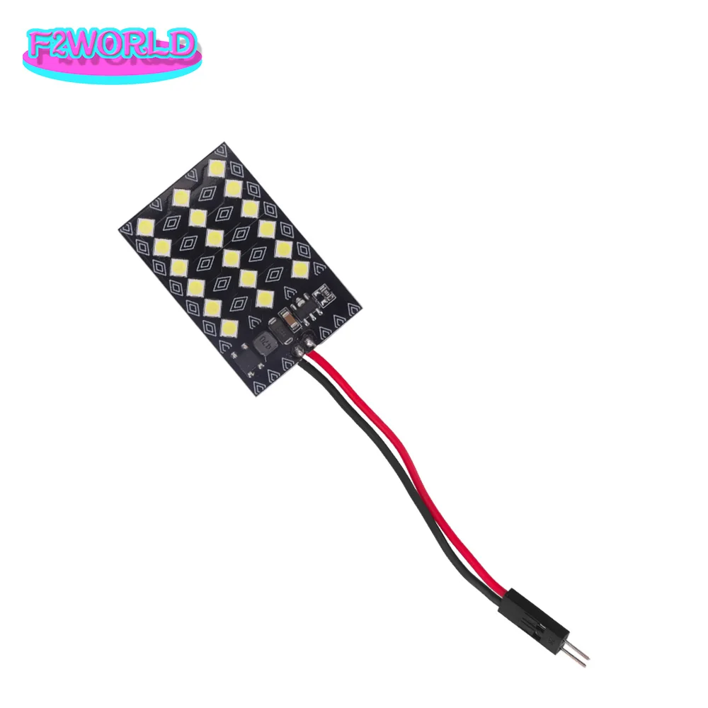 

2pcs Dual Color Car Panel T10 LED 3030 Reading Light Auto Interior Dome Trunk Lamp Bulb Dash Courtesy Width Lighting Accessories