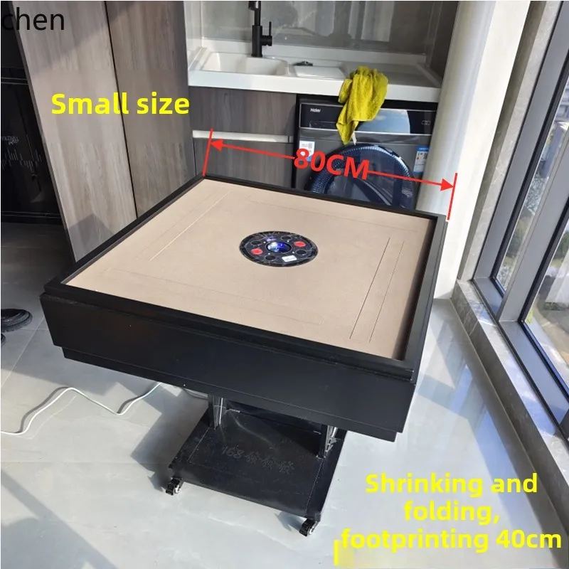 HT mini small size mahjong machine folding ultra-thin electric roller coaster automatic mute machine
