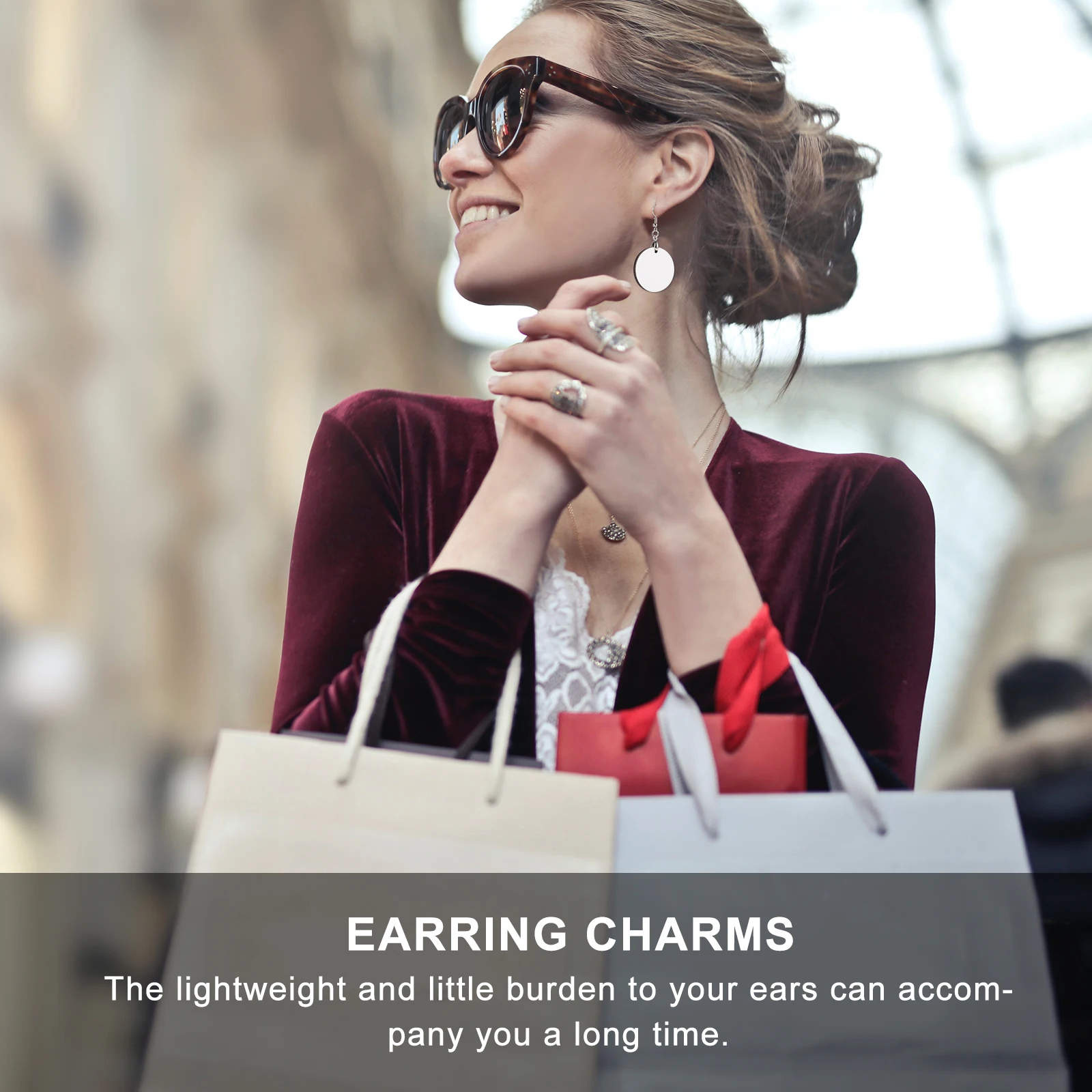 

Earrings Metal DIY Jewelry Making Diy Charm Pendant Set Kits Lightweight Pendant Charm Earring Charms Studs