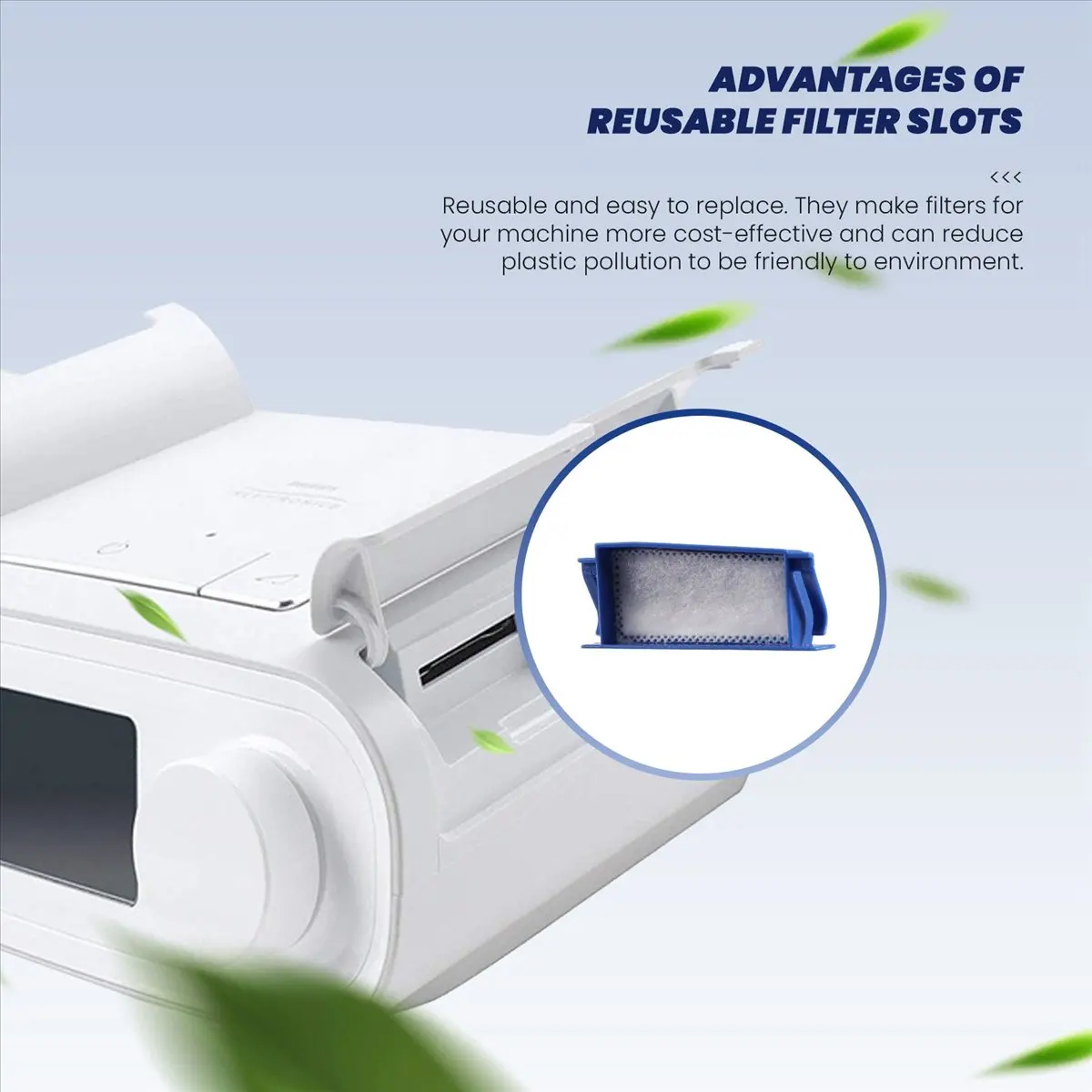 T33C Replacement CPAP Filters for 6 Reusable Filter Slot + 6 Disposable Ultra-Fine Filters