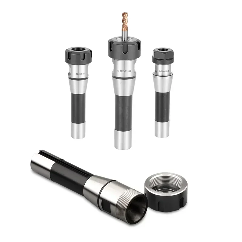 

R8 Spindle ER16 ER20 ER25 ER32 ER40 Collet Chuck A M UM Nut Tool Holder M12 Thread 7/16 Milling Machine Tool Holder Taper Shank