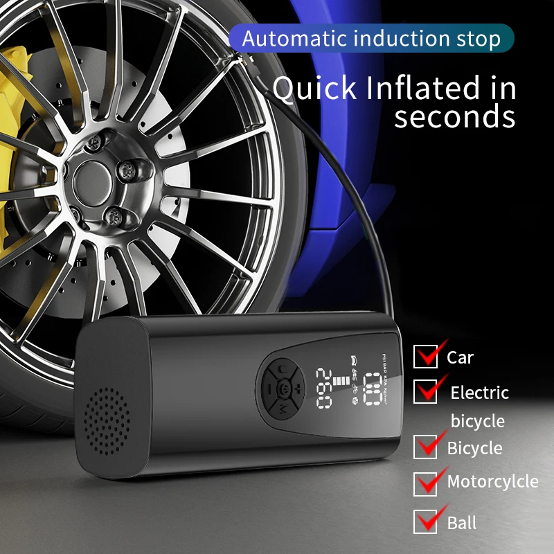 Portable Digital 12V Car Tyre Inflator Fast Acting Air Compressor Car Pump  Inflator Car air Pump for Vehicles Boxed