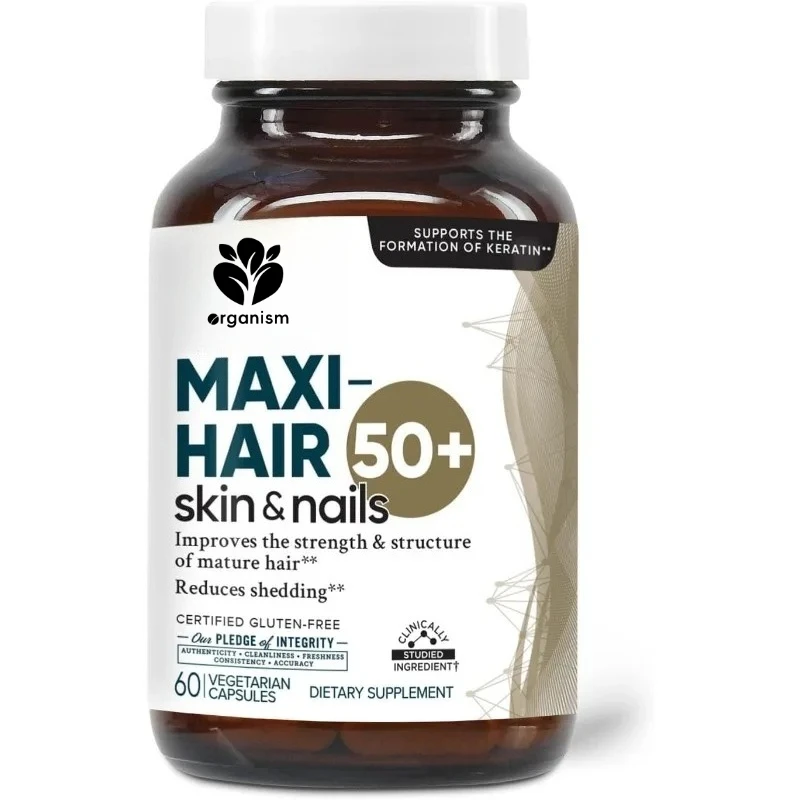 

Капсулы с биотином для поддержки волос, кожи и ногтей, комплексные добавки для здоровья и красоты - 60 капсул