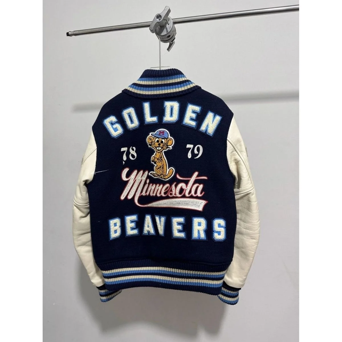 

SUDA Original Dongyang Baseball Jaet Men's Cotton Padded Jaet 978 979 Gold Beaver League Embroidery Baseball Vest