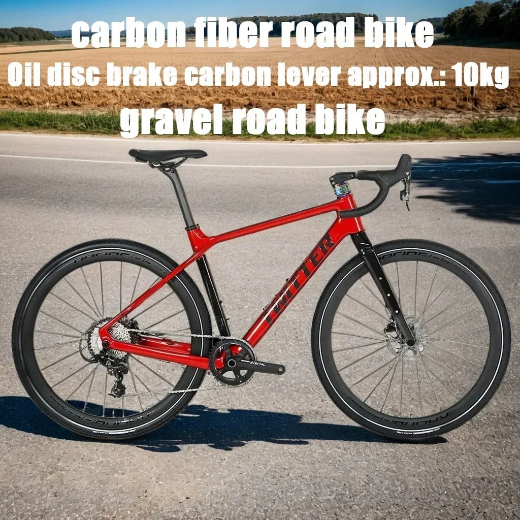 

GRAVEL 700X40C carbon fiber gravel bike hydraulic disc brake road bicycle carbon handlebar 24/11 speed Road Racing bicicleta