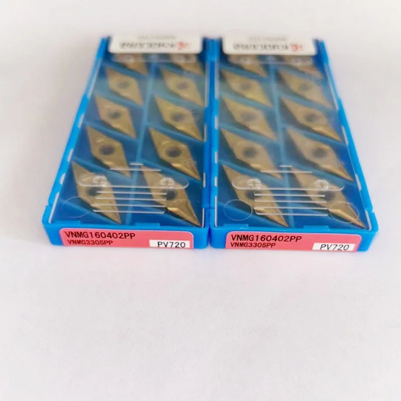 

VNMG160402PP PV720/VNMG160404PP PV720/VNMG160408PP PV720 твердосплавные вставки для токарных лезвий с ЧПУ, 10 шт.