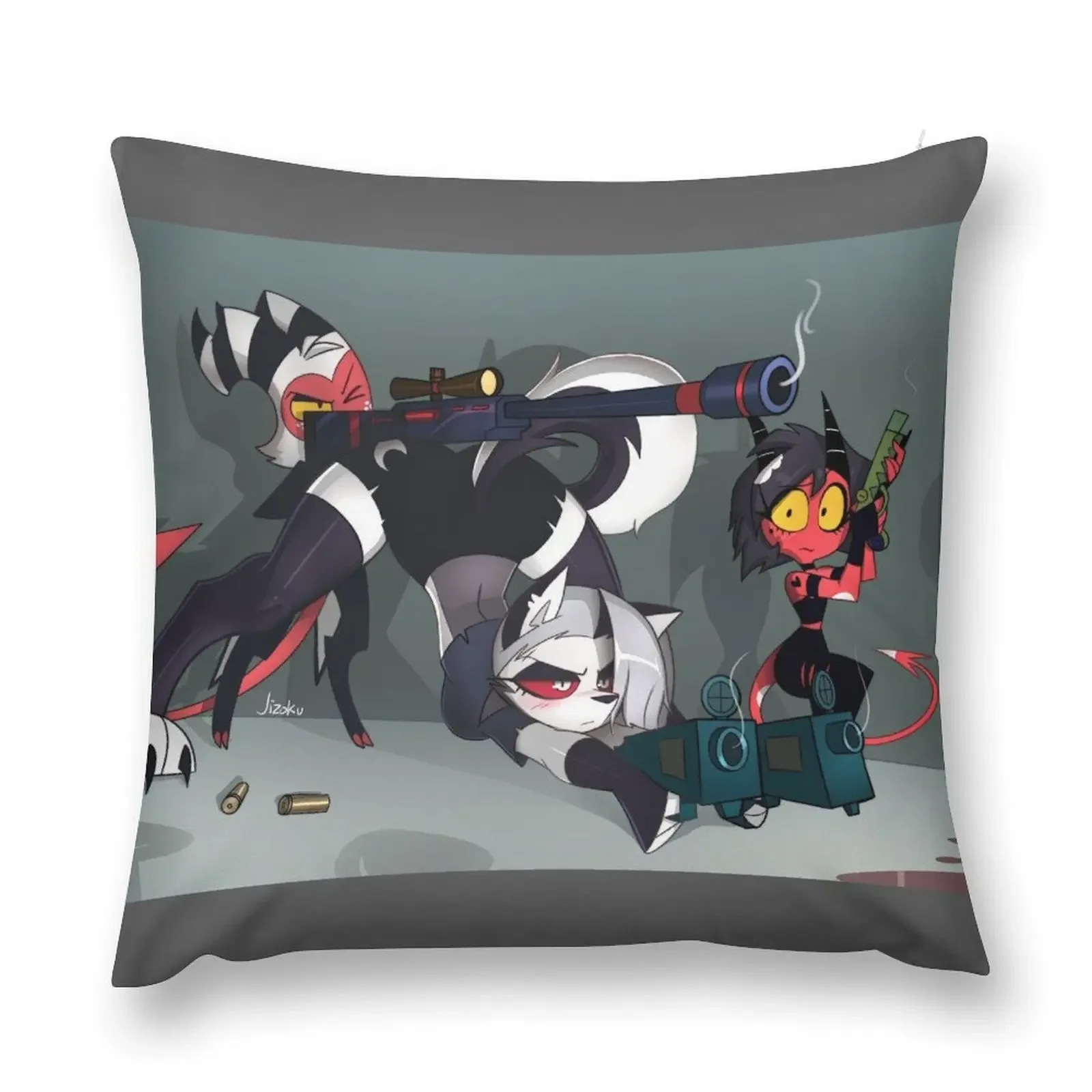 Bang! - Loona x Moxxie Throw Pillow New year Room decorating items Ornamental Pillow Sofa Cushion pillow