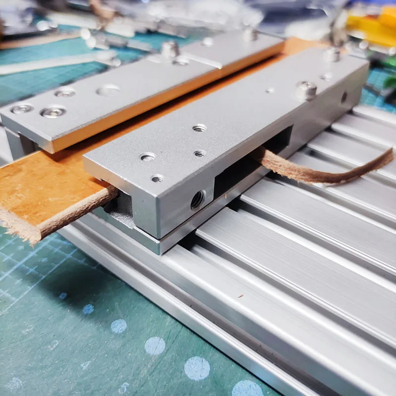 Double-Sided Leather Edge Trimming Machine for Multiple Shapes of Leather Belt Edges
