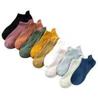 5 Pairs Cotton Short Men Sock Crew Ankle High Quality Summer Breathable Compression Casual Women Fashion Low-Cut Socks for Male