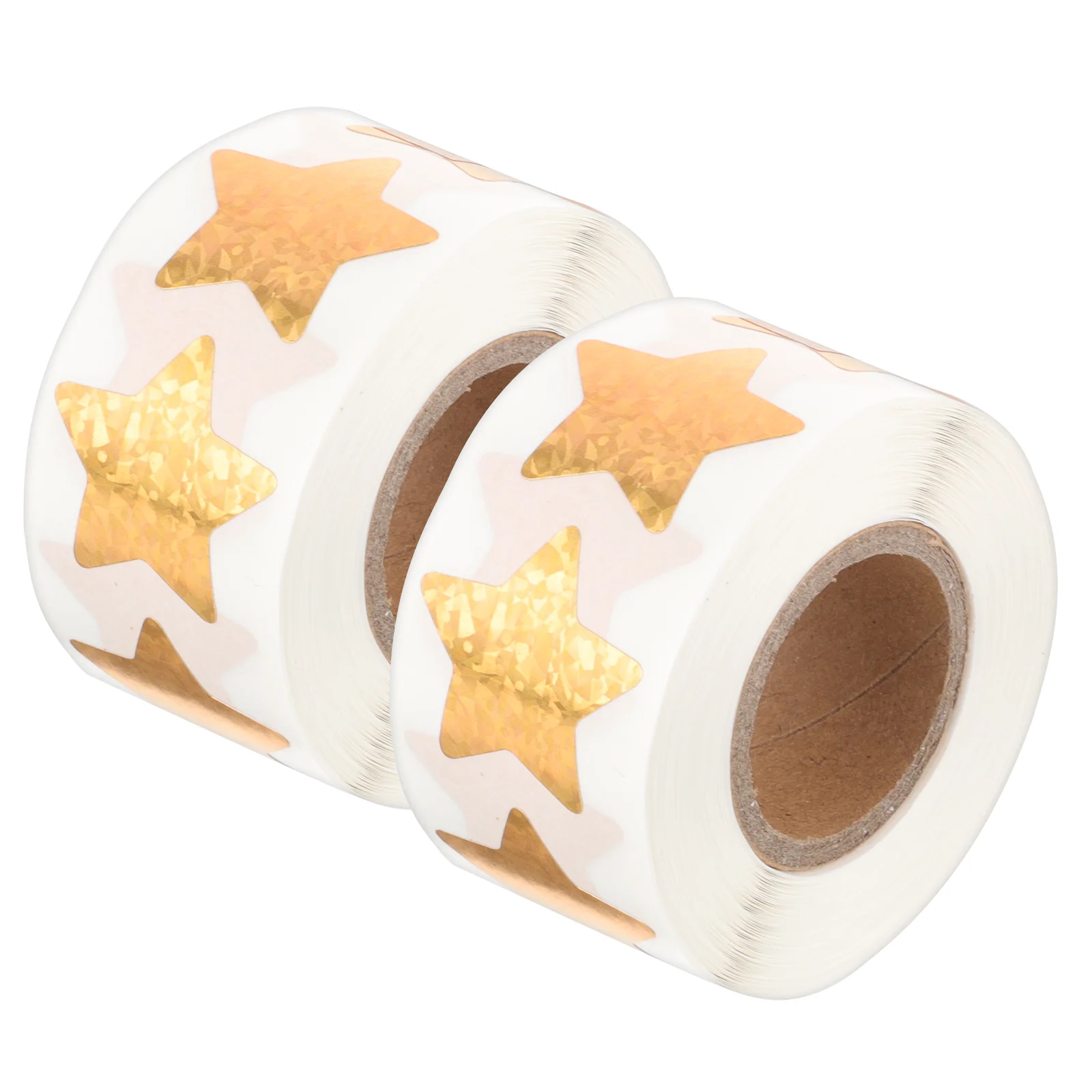 

2 Rolls Star Gift Bags Glitter Sticker Teacher Supplies Shaped Adhesive Stickers Golden Sparkle