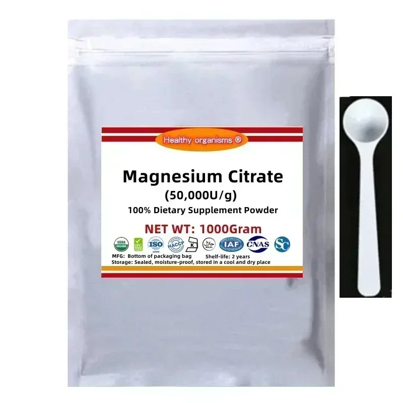 High Quality 100% Pure Magnesium Citrate, Mg(50.000u/g), 50g-1000g Free Shipping