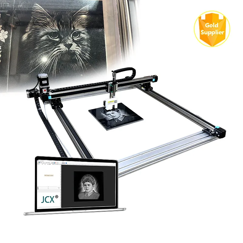 Stone Shadow Engraving Machine Engraving Three-dimensional Portrait Text Pattern Quickly Impact Engraving Machine