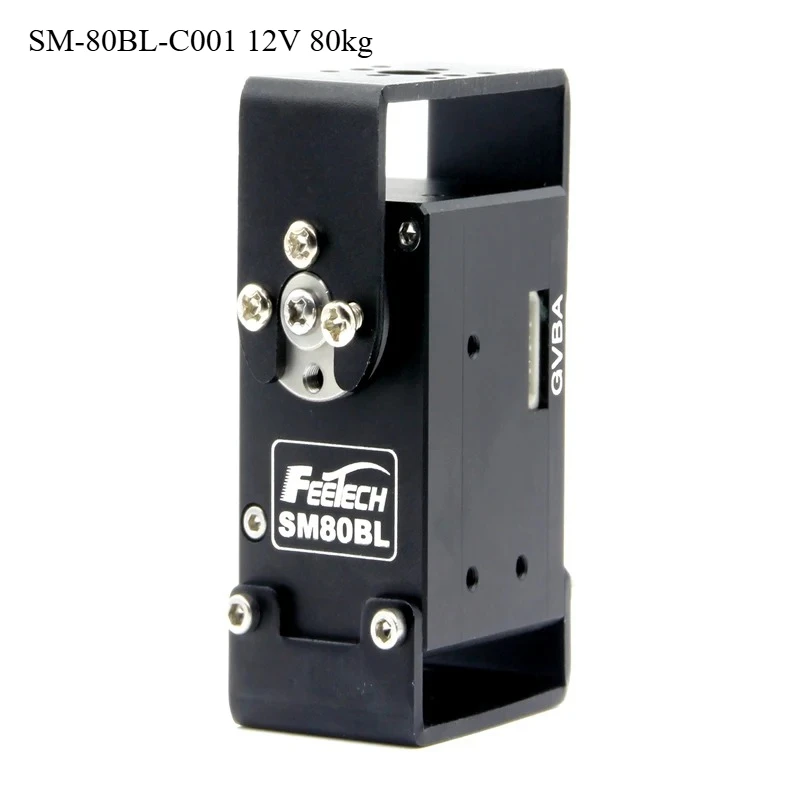 Feetech SM-80BL-C001 12V 80kg Dual Shaft Large Torque Servo SM80BL RS485 Serial Bus Servo Control Magnetic Coding Robot Servo