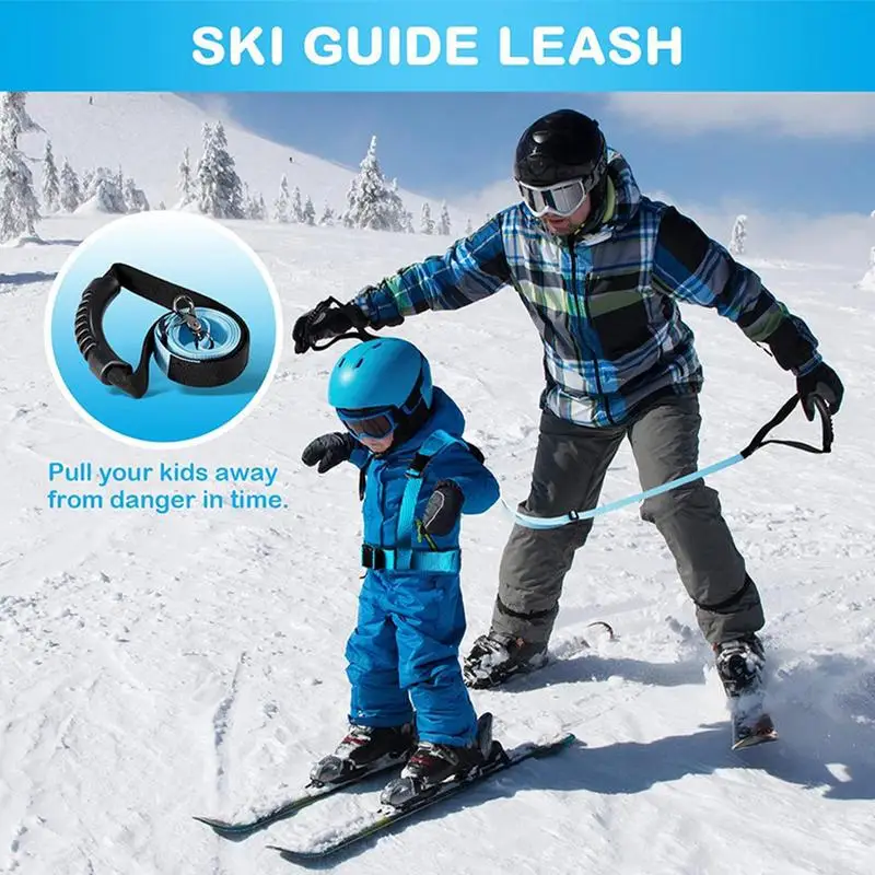 Ski Harness for Kids Adjustable Kids Harness with Leashes Ski Trainer Backpack Outdoor Sports Equipment Skiing Accessories