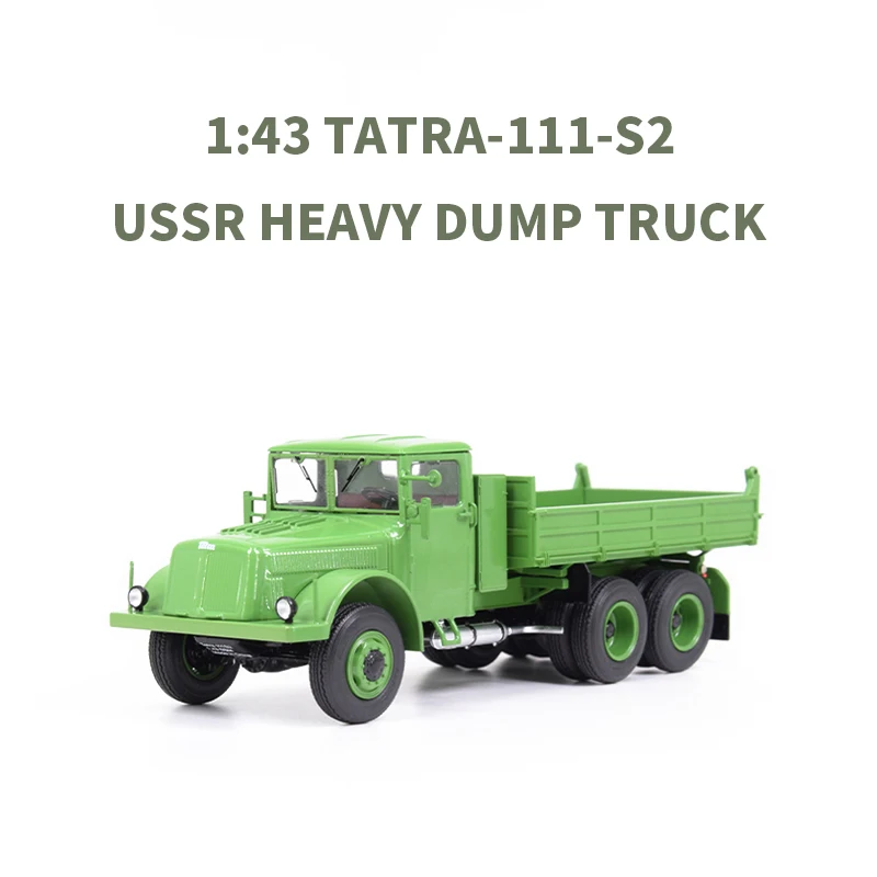 1/43 Construction Dump Truck Tatra 111 Die Casting Model Collectable 6x6 Czechoslovakia Heavy Metal Toy Truck SSM1509