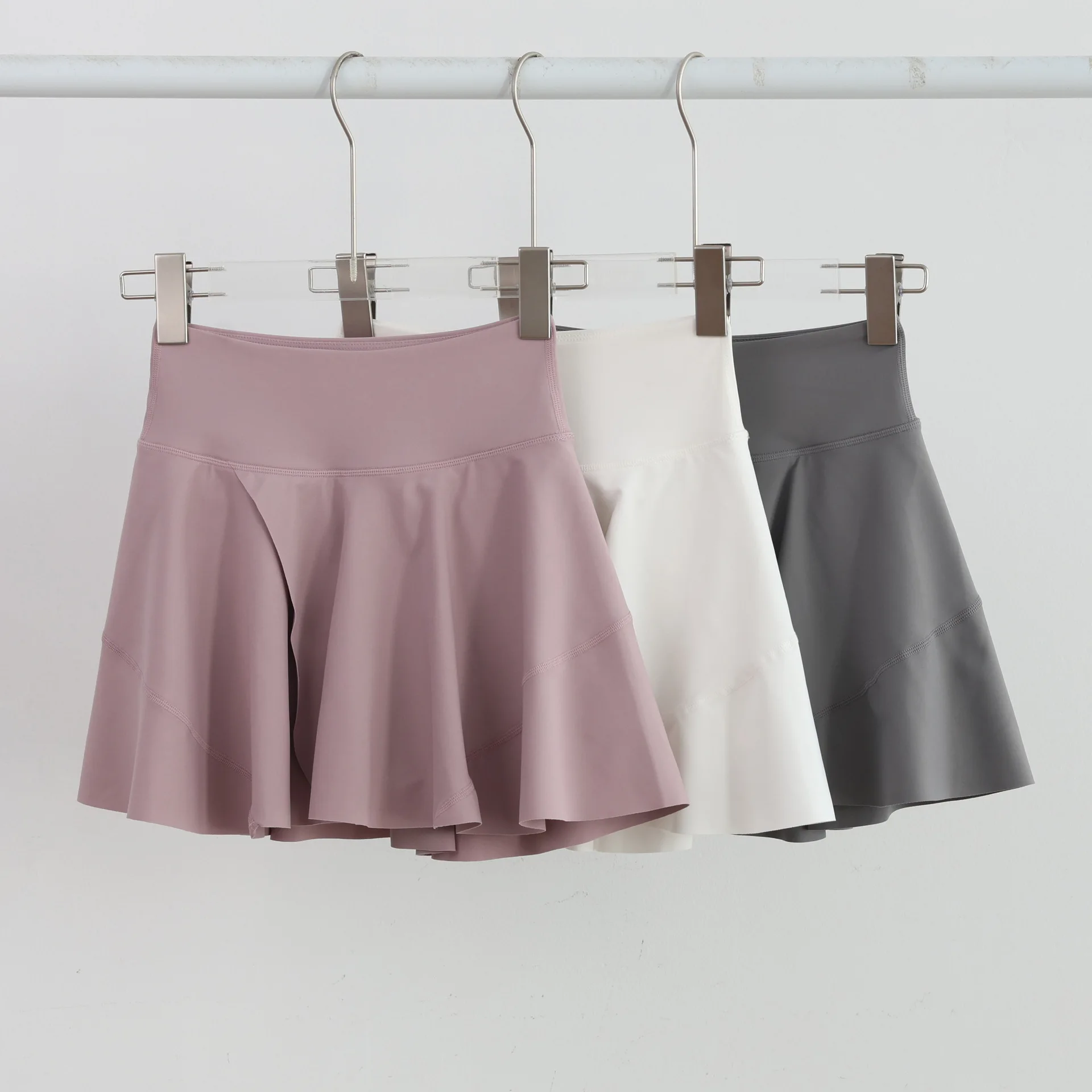 Elegant A-line Skirt Pants For Women Summer Fitness Shorts Fake Two-piece Skirt Pants Yoga Wear Morning Jogging Sports Skirt