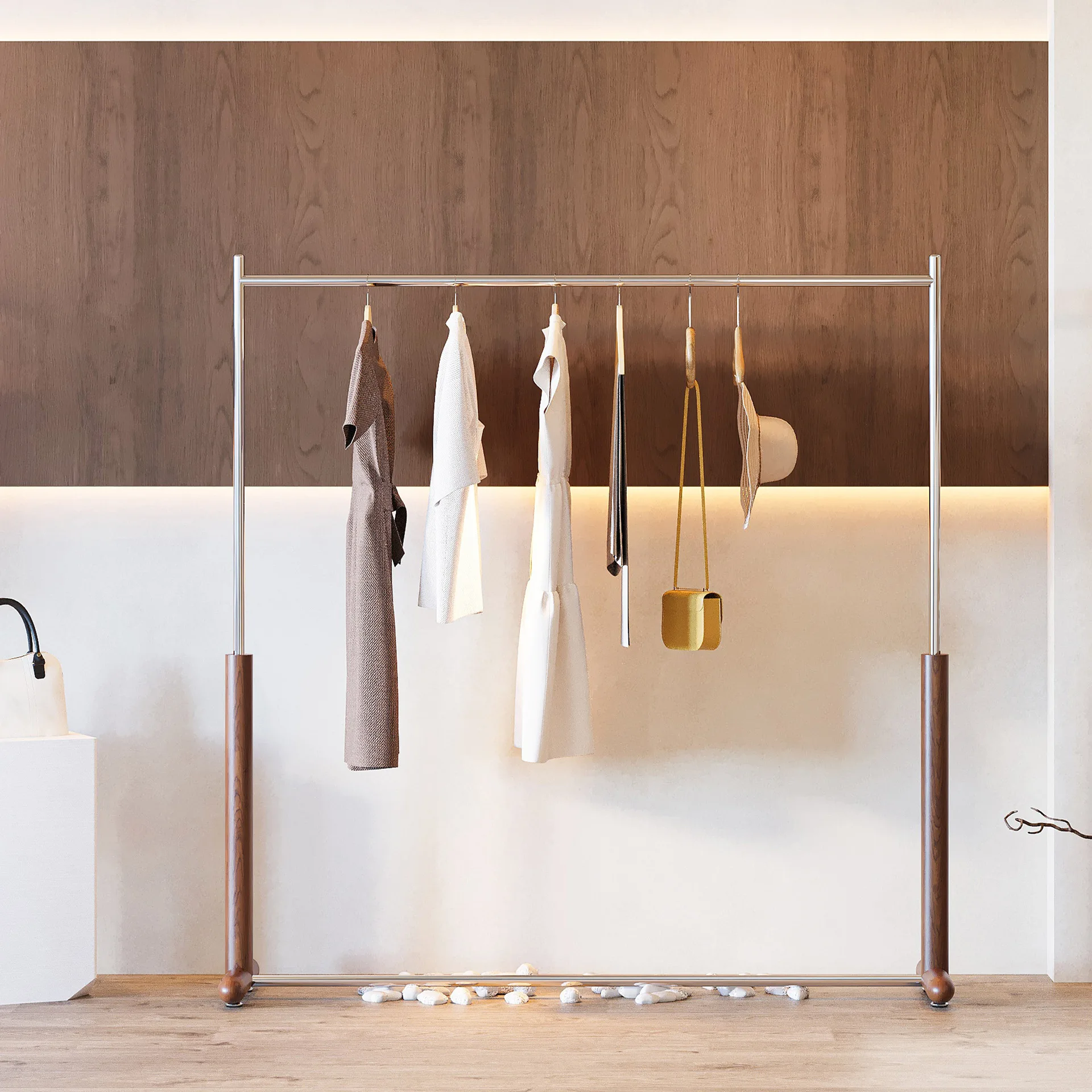 Simple Design Style Carbon Steel Durable Space Saving Heavy Duty Indoor Clothes Hanger