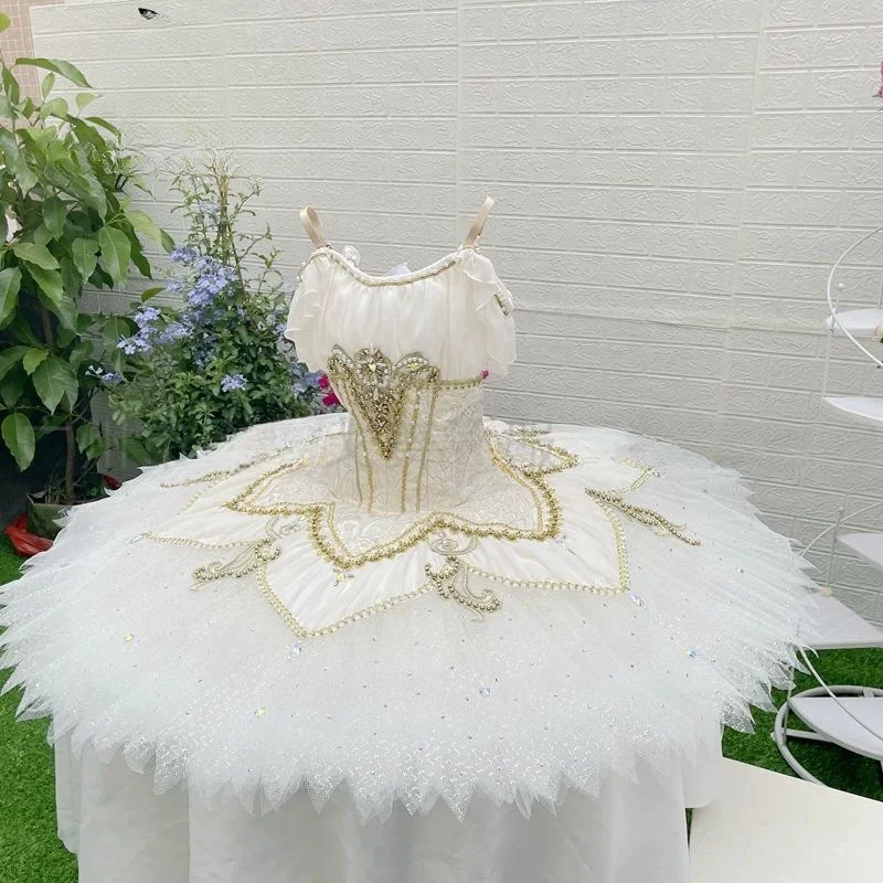 Paquita Dornröschen Raymonda hochwertiges individuelles Ballett-TUTU-Kleid, Wettkampfkleid, Gazekleid